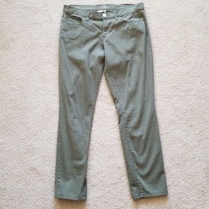 Ann Taylor olive sz.28/6 ankle skinny pants